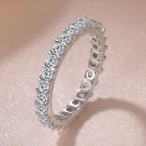 Beautiful Diamond White Gold plated Ring size 6,7,8